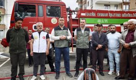 Bozkır’da arıcılara yangınla mücadele eğitimi verildi