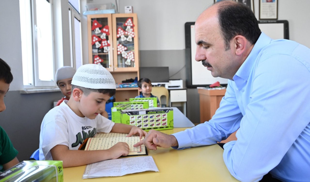 Başkan Altay, Halit Eroğlu Kur’an Kursu’nda öğrencilerle bir araya geldi