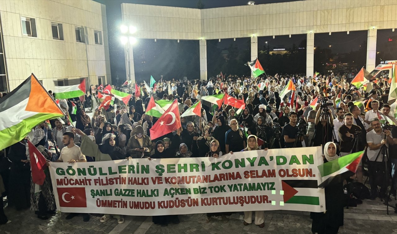Bosna Hersek’ten hareket eden “Filistin Konvoyu“ Konya’ya ulaştı