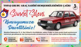 Akşehir sokakları Tofaş konvoyuyla şenlenecek! Başkan Köksal’dan çağrı
