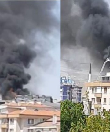Konya’da bir apartmanın çatısında yangın çıktı! 