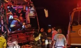 Konya’dan Kahta’ya giden yolcu otobüsü feci kaza yaptı: 2 ölü, 17 yaralı!