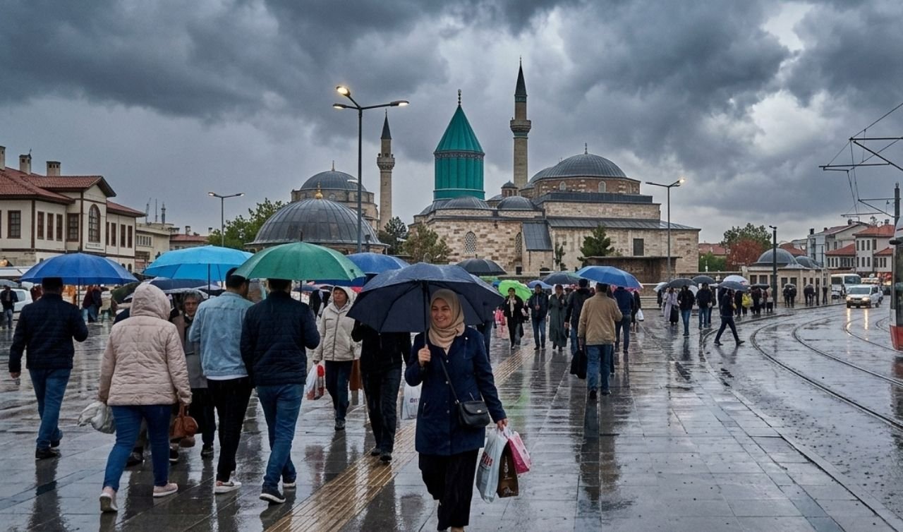 Konya’da sıcakların sonu geldi! Serin ve yağışlı hava geliyor