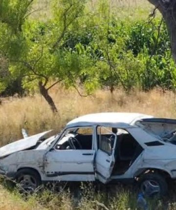 Konya’da otomobil şarampole yuvarlandı! 1 kişi ağır yaralı