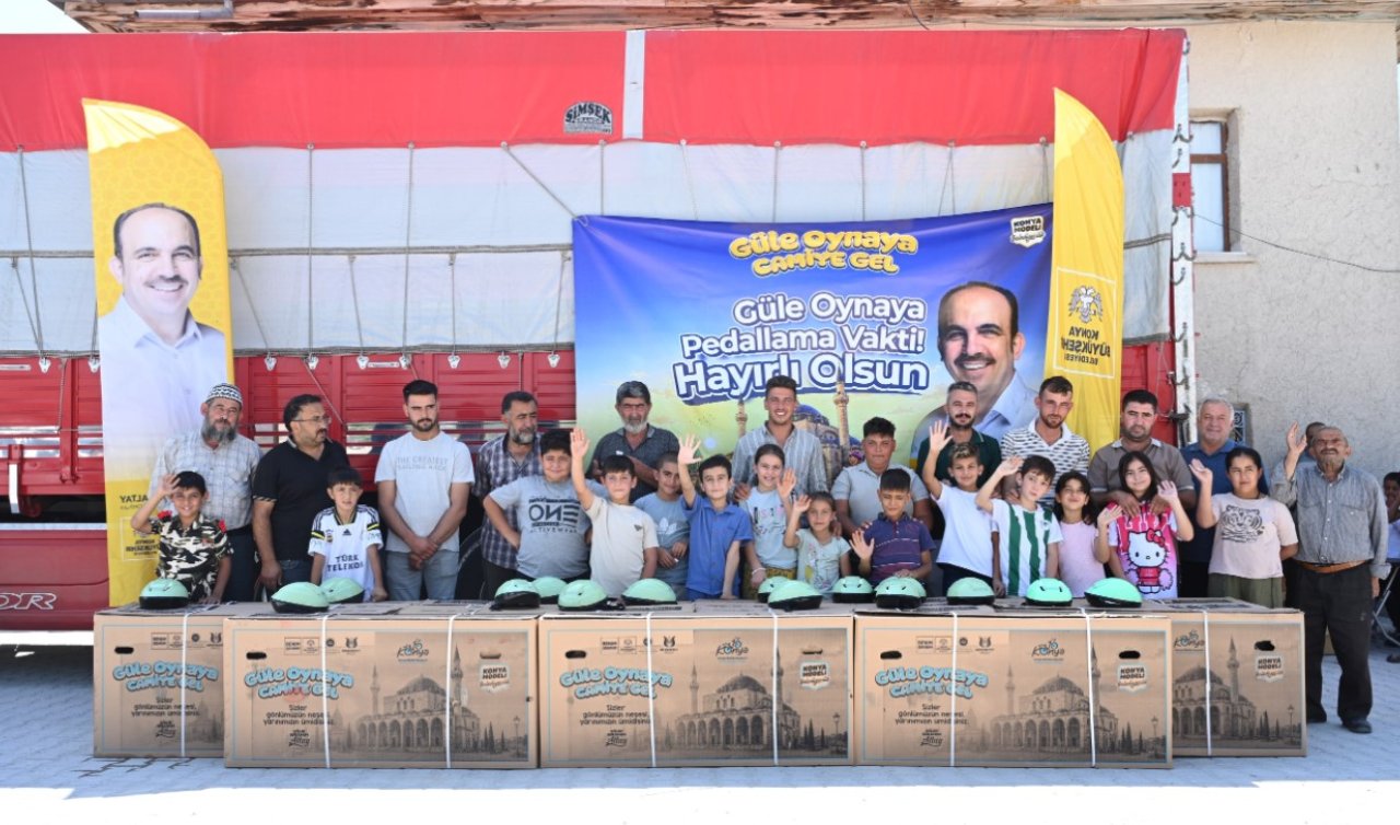  Konya’da binlerce çocuğu sevindiren bisiklet dağıtımı başladı
