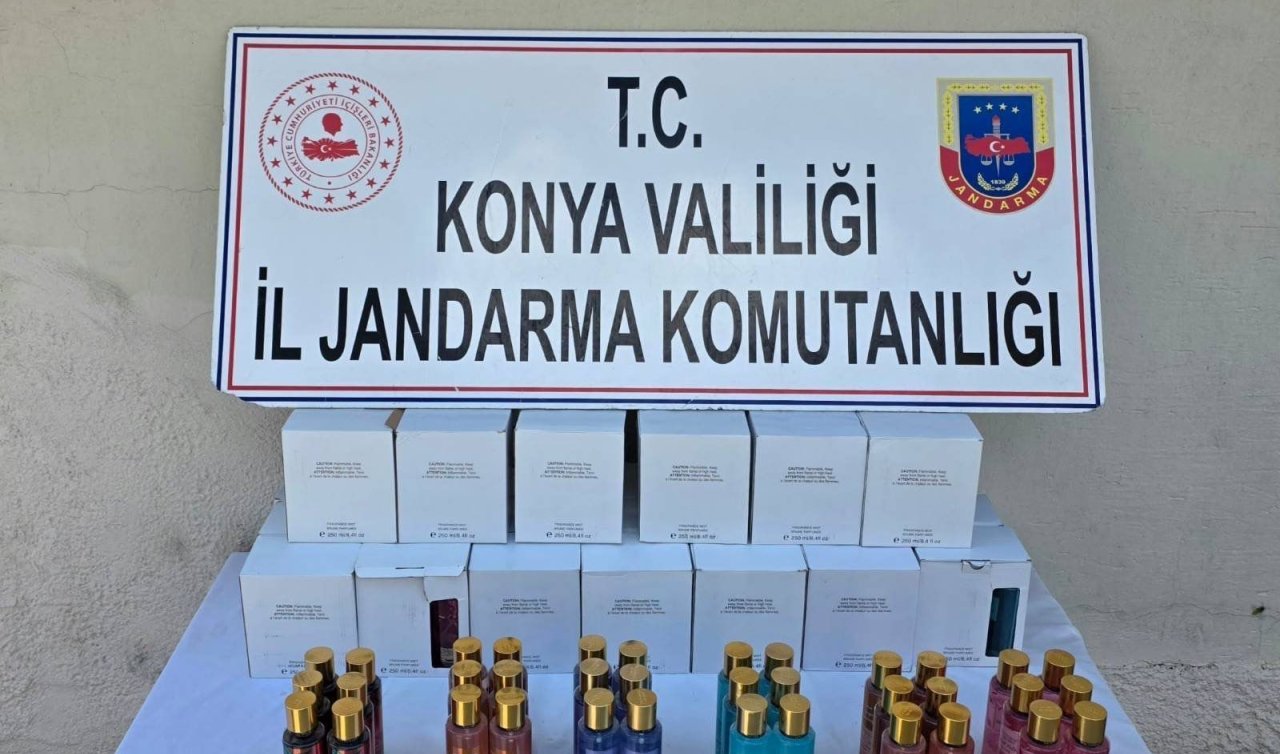 Konya’da jandarmadan şampuan operasyonu: 4 bin 582 adet ele geçirildi