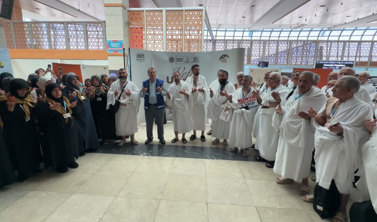 Konya Büyükşehir’in Vefa Umresi’nde ikinci kafile kutsal topraklara uğurlandı