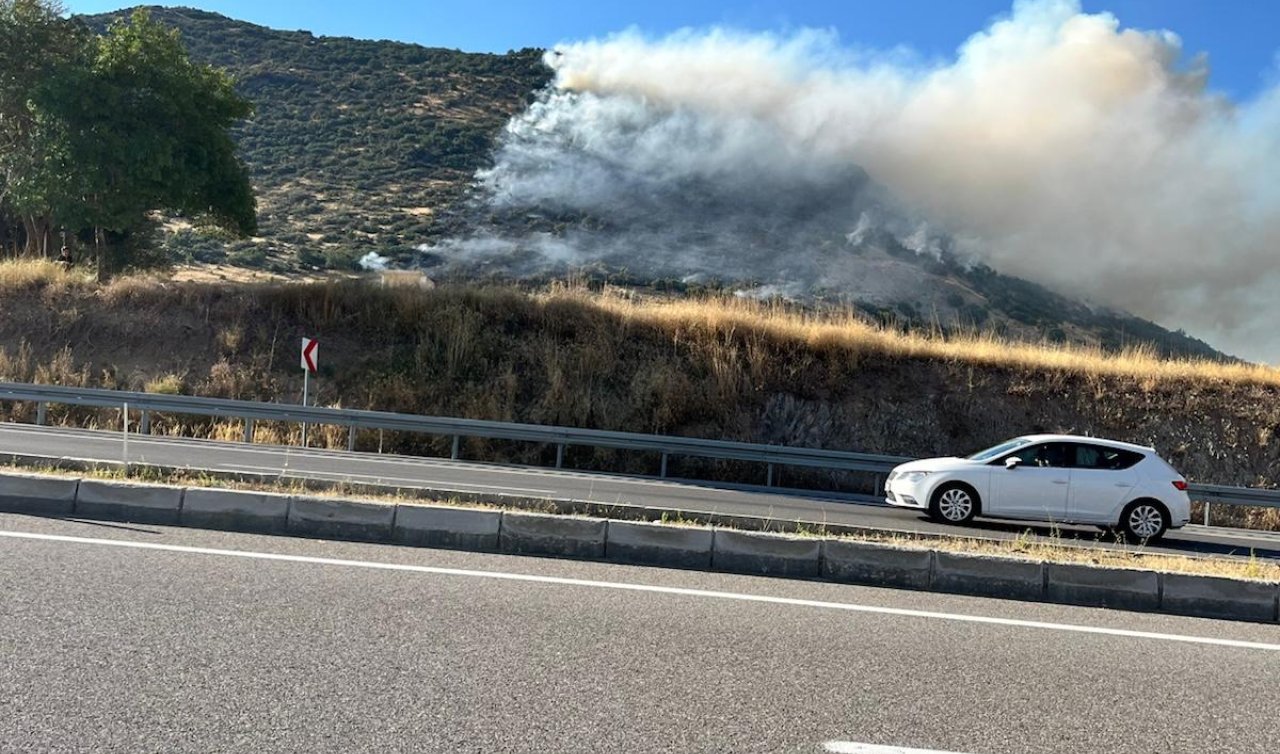 Seydişehir-Konya yolunda orman yangını çıktı 