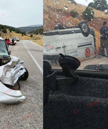 Konya’da trafik kazası: 1 sağlık personeli yaralandı