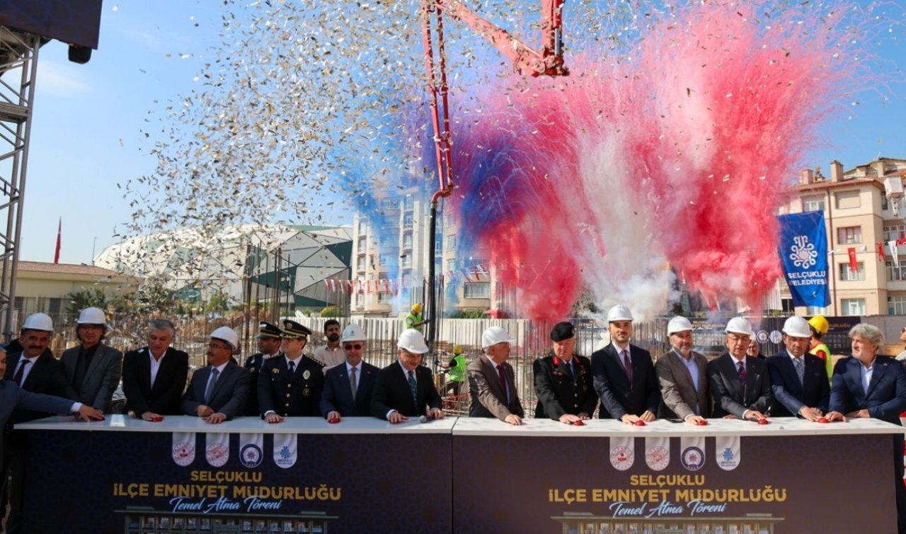 Konya’da güvenlik yatırımları hız kazanıyor! Yeni emniyet binasının temeli atıldı
