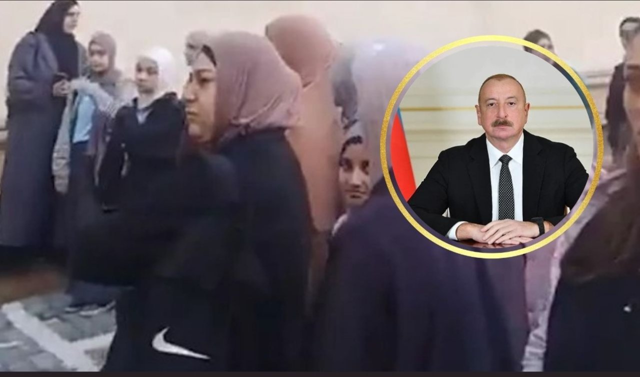 Azerbaycan’da başörtülü öğrenciler okula alınmadı! Velilerden tepki