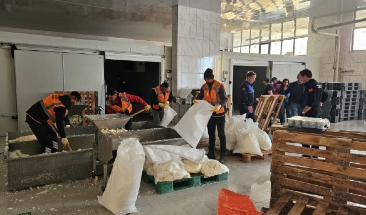 Konya’da 9 ton peynire el konuldu