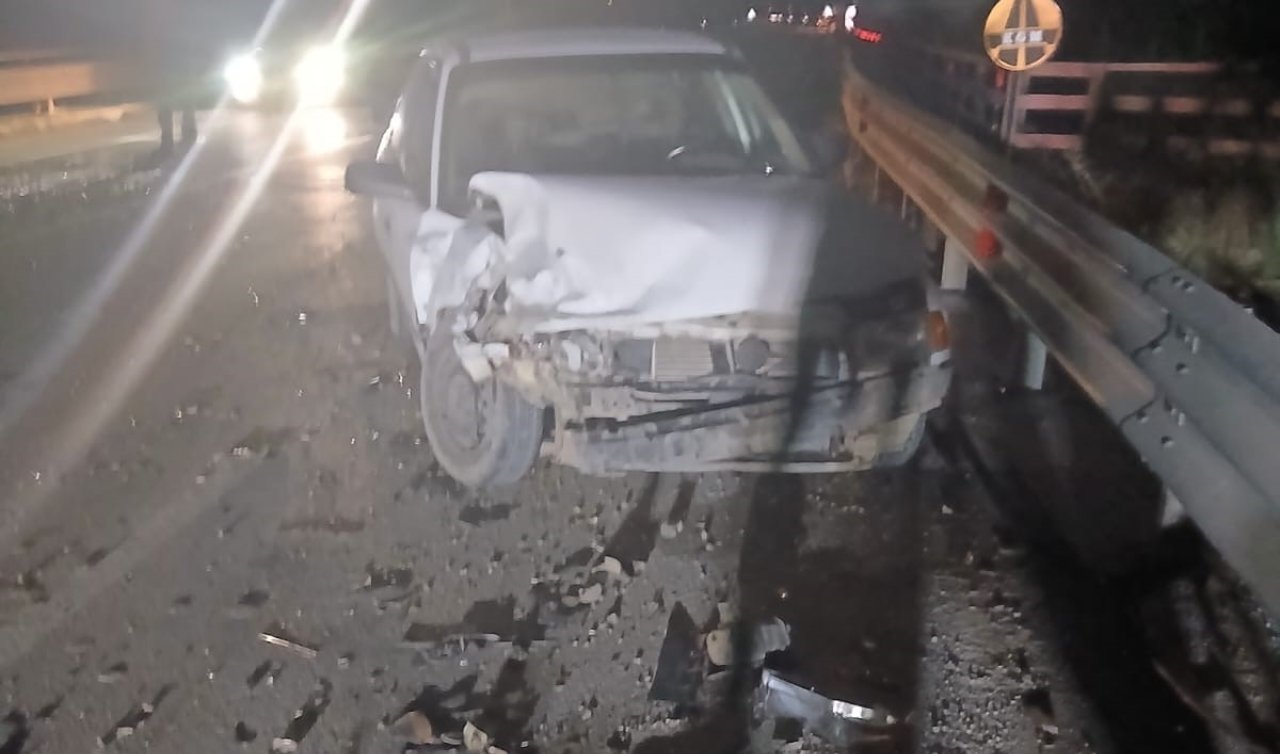 Konya’da iki otomobilin çarpışması sonucu 3 kişi yaralandı