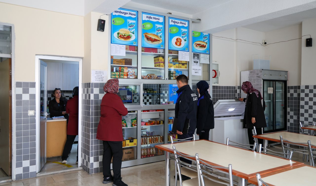 Selçuklu’da okul kantinleri mercek altında! Ekipler tek tek denetliyor